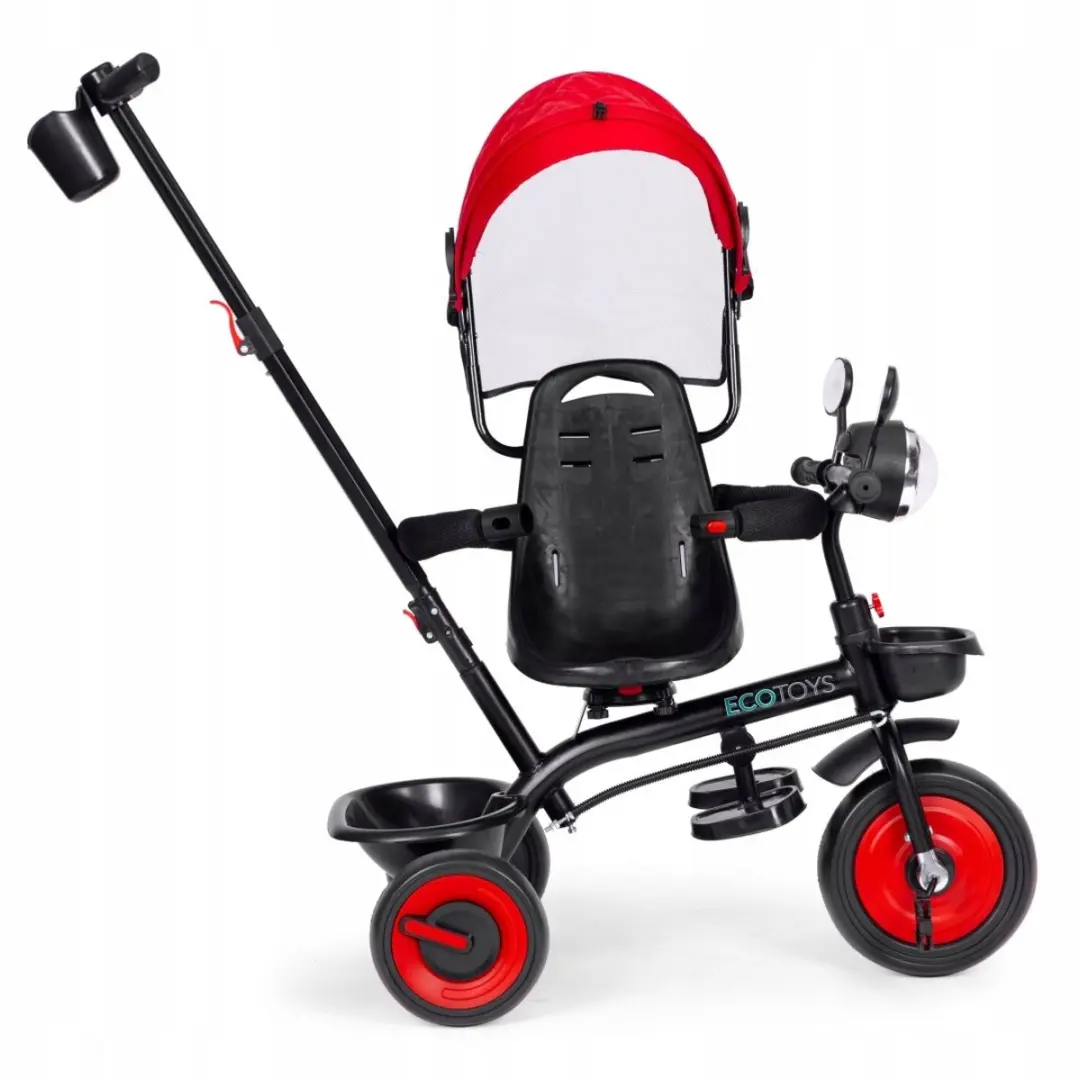 ECOTOYS 3-in-1 Kinderloopfiets - Rode