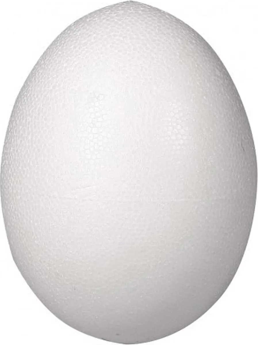 Rayher Hobby Piepschuim Eieren 40 Stuks - 10cm - Wit