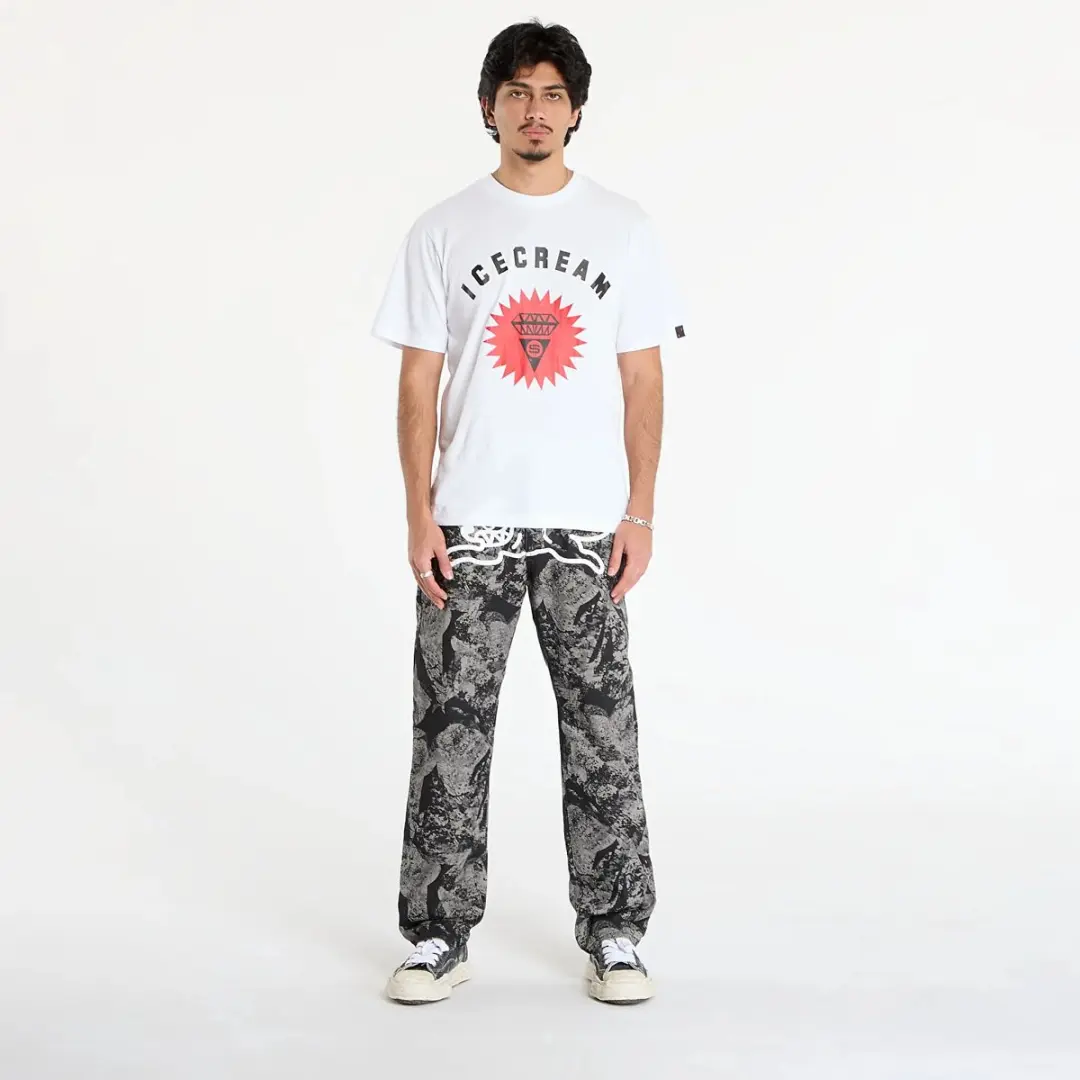 Icecream Jeans Cone Stamp - Grijs