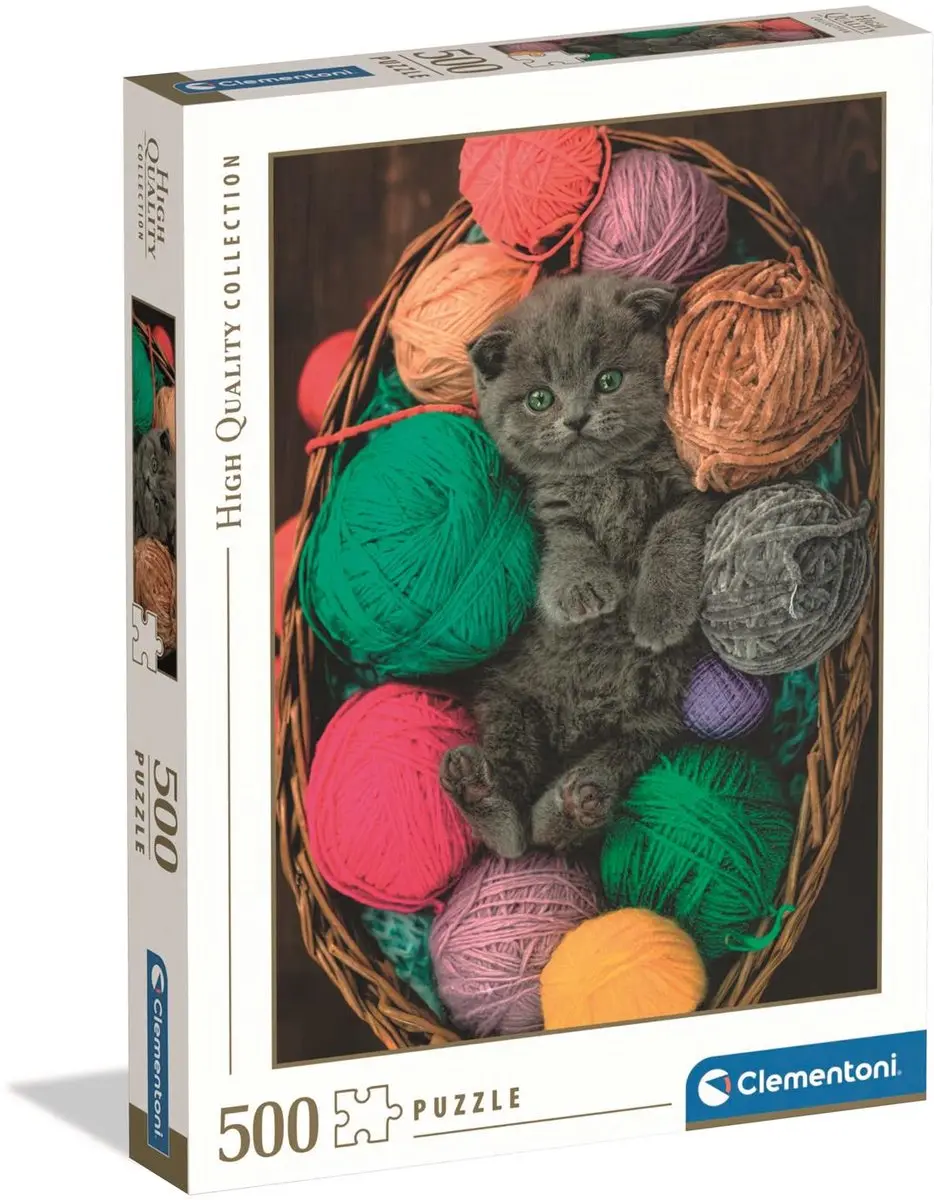 Clementoni Legpuzzel Fluffy Kitten 500 Stuks