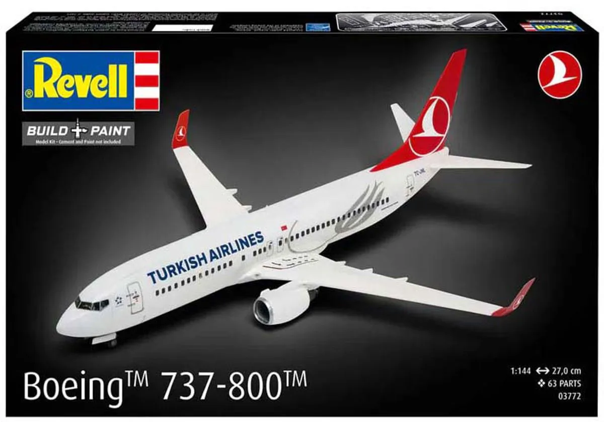 Revell 03772 Boeing 737-800 Modelbouwpakket - 1:144 - Multi
