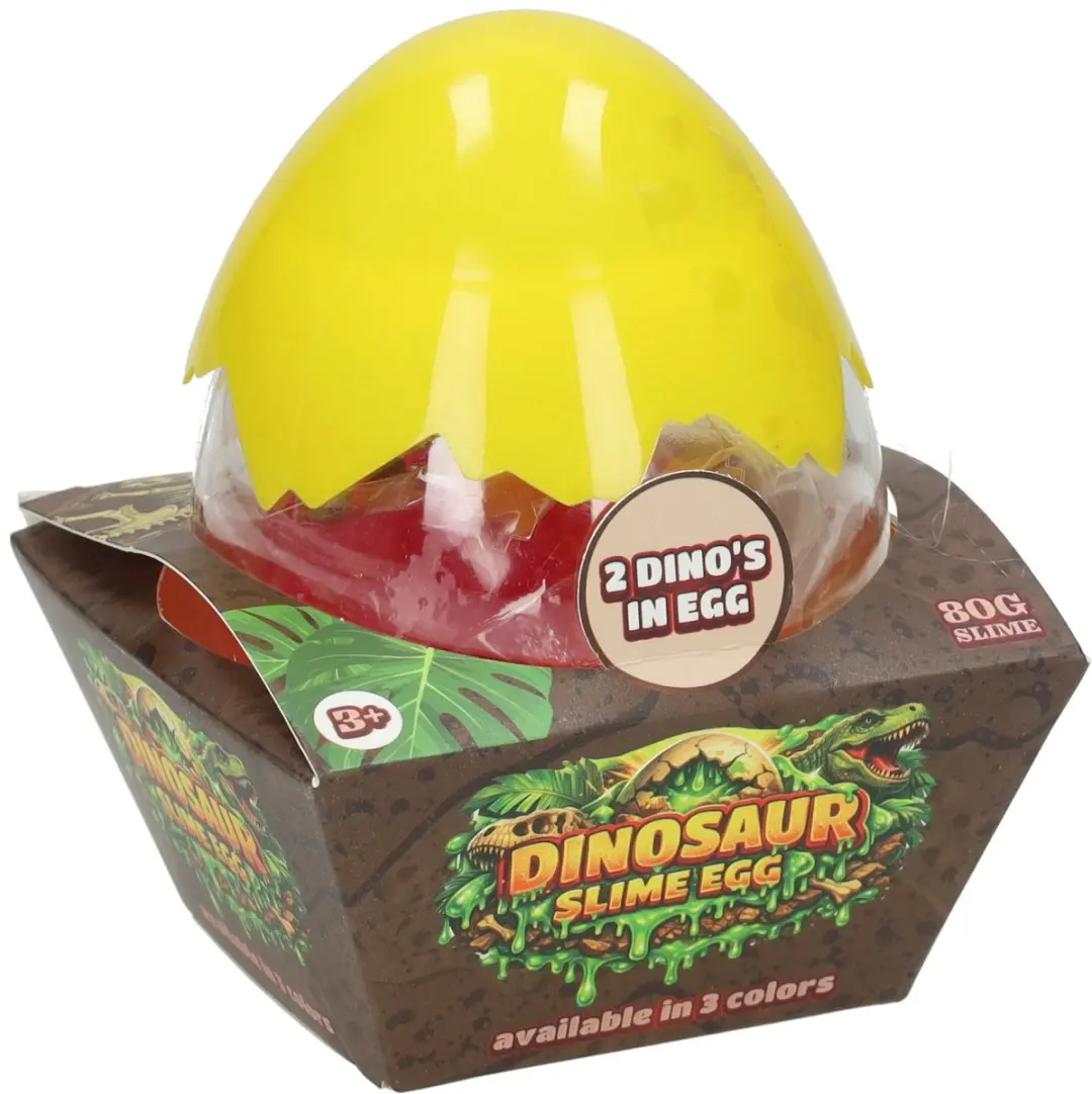 Johntoy Dinoslijm Ei met 2 Dino's