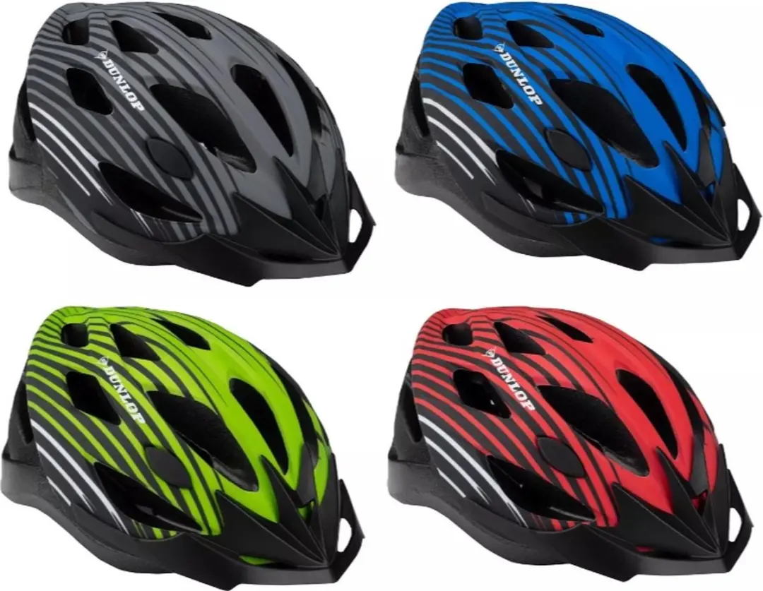 Dunlop Fietshelm - Maat L 58-61cm - Grijs/Zwart