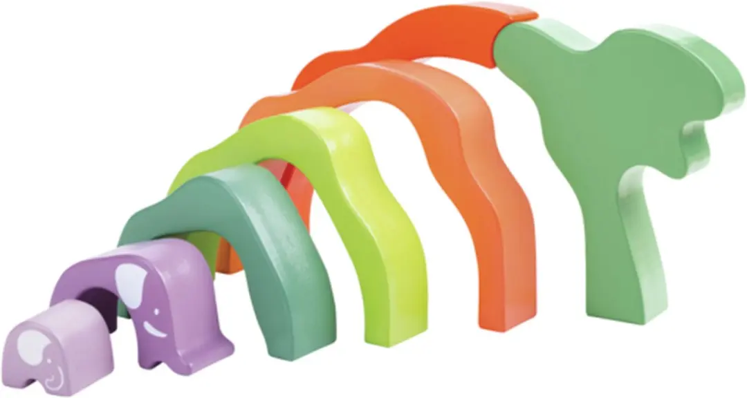 Hape Safari Olifant Stapelblokken E0489A