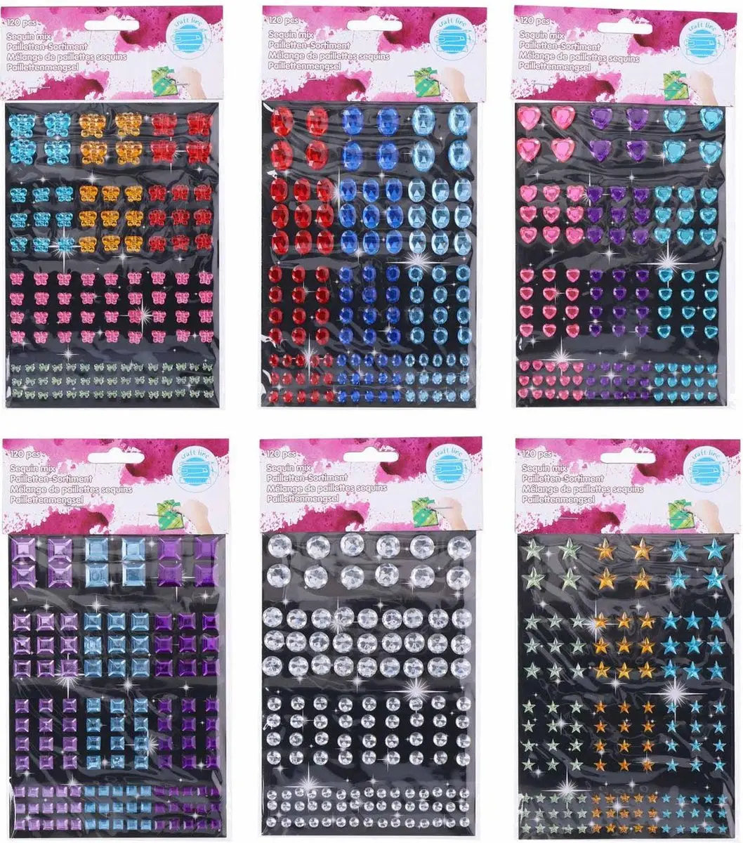 Craft Diamantstickers Meerkleurig