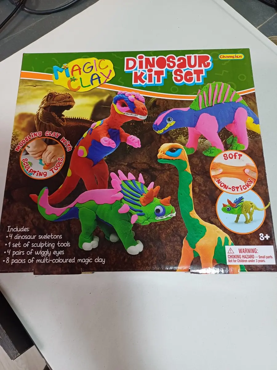 Champion Magic Clay Dinosaurus Kit - 1 Stuk