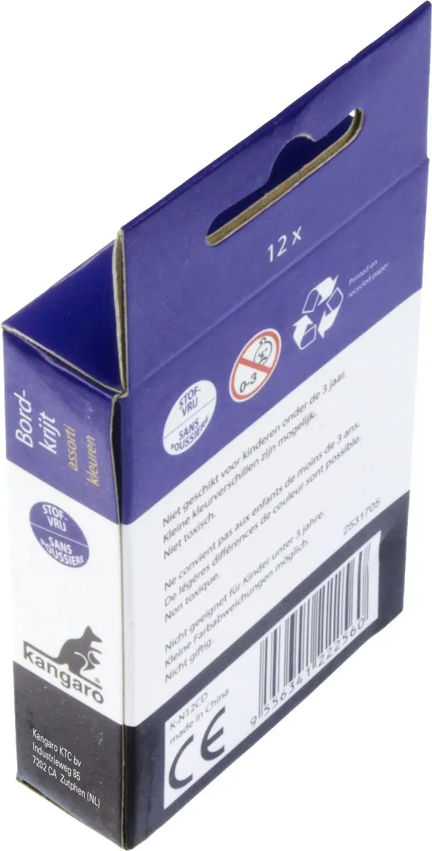 Kangaro Bordkrijt Stofvrij - 12 Stuks