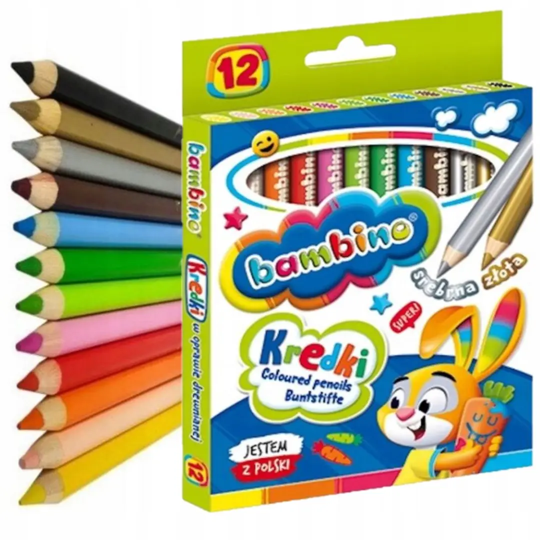 Bambino Dikke Potloden 12 Kleuren