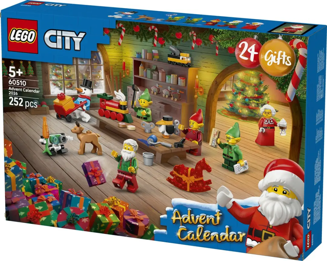 LEGO City Kerstadventskalender 60510 - 24 Verrassingen - Meerkleurig