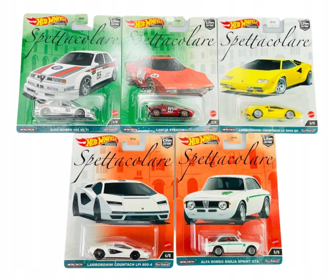 Hot Wheels Premium Spettacolare Set 5 Auto's 1:64 Metaal