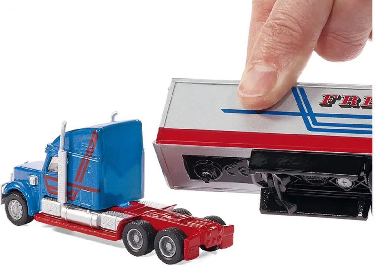 SIKU 1806 Vrachtwagen Road Train - Bruin/Wit