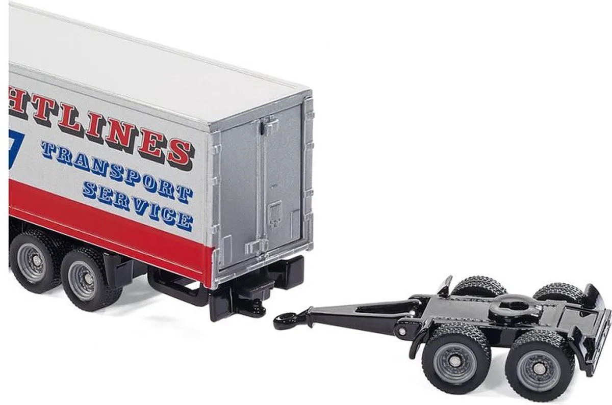 SIKU 1806 Vrachtwagen Road Train - Bruin/Wit