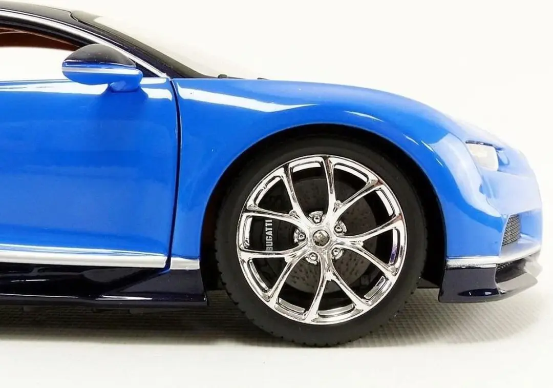 Bugatti Bburago Chiron 1:18 - Blauw/Zwart