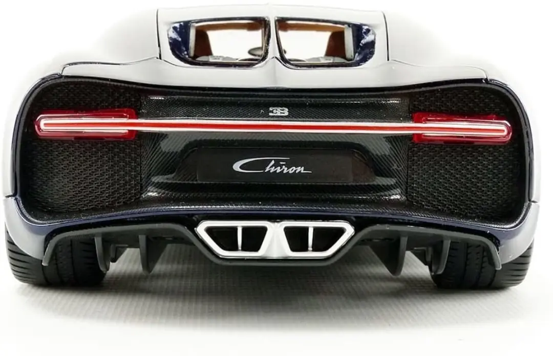 Bugatti Bburago Chiron 1:18 - Blauw/Zwart - afbeelding 6 van 6