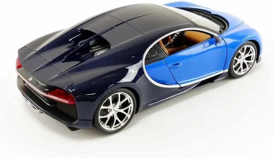 Bugatti Bburago Chiron 1:18 - Blauw/Zwart