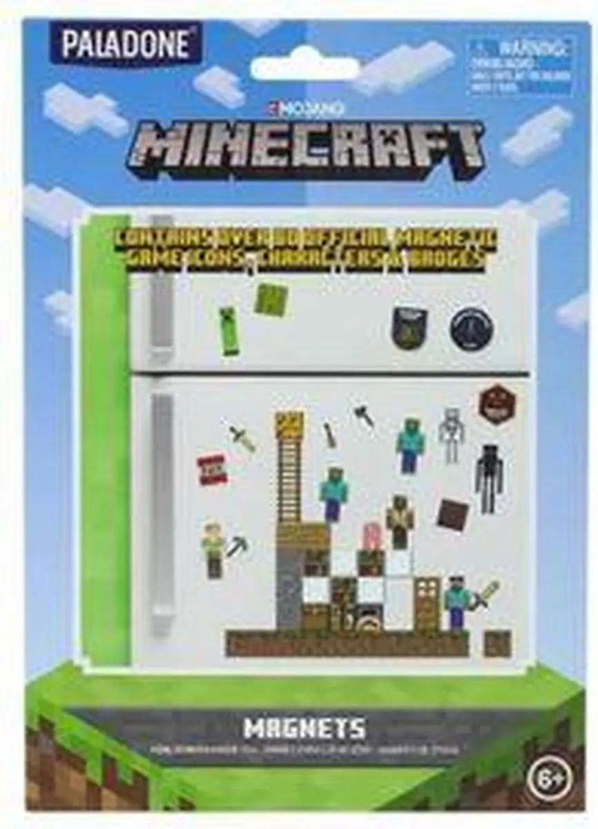 Paladone Minecraft Magneten Bouwset - Multi