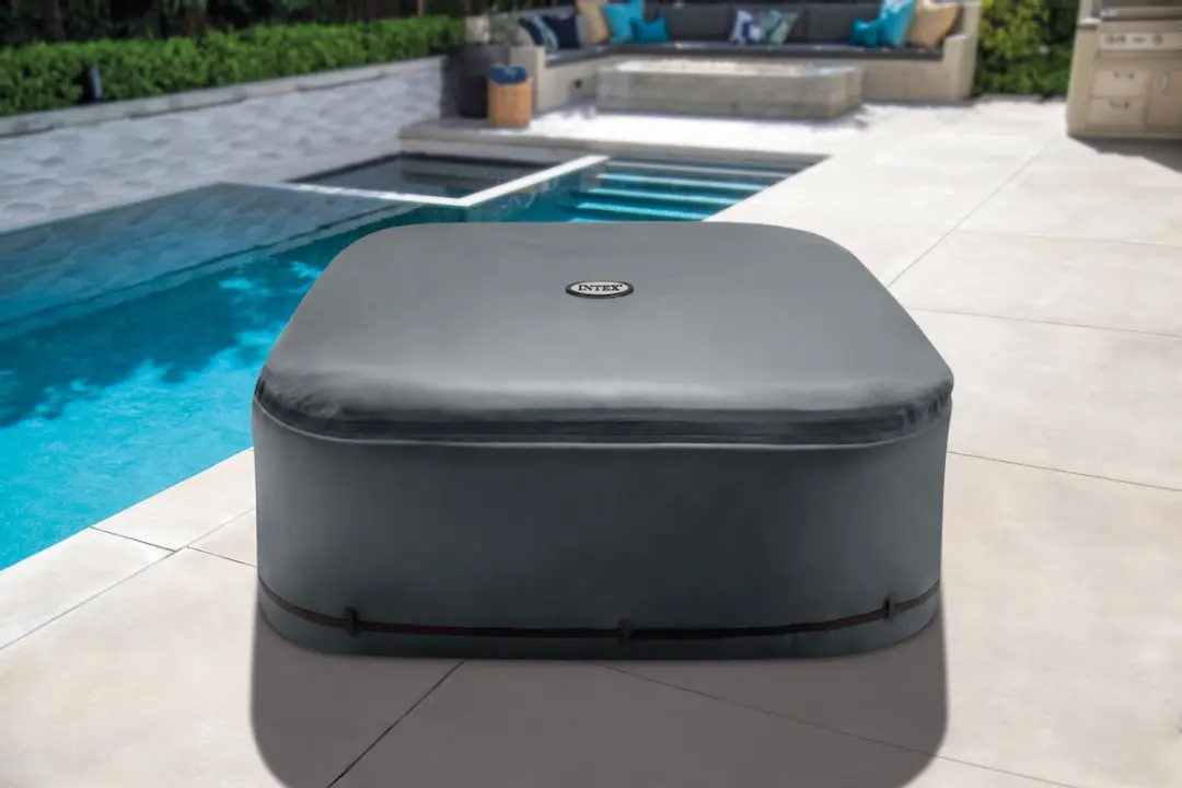 Intex Pure Spa Beschermhoes 175x175cm - Donkergrijs