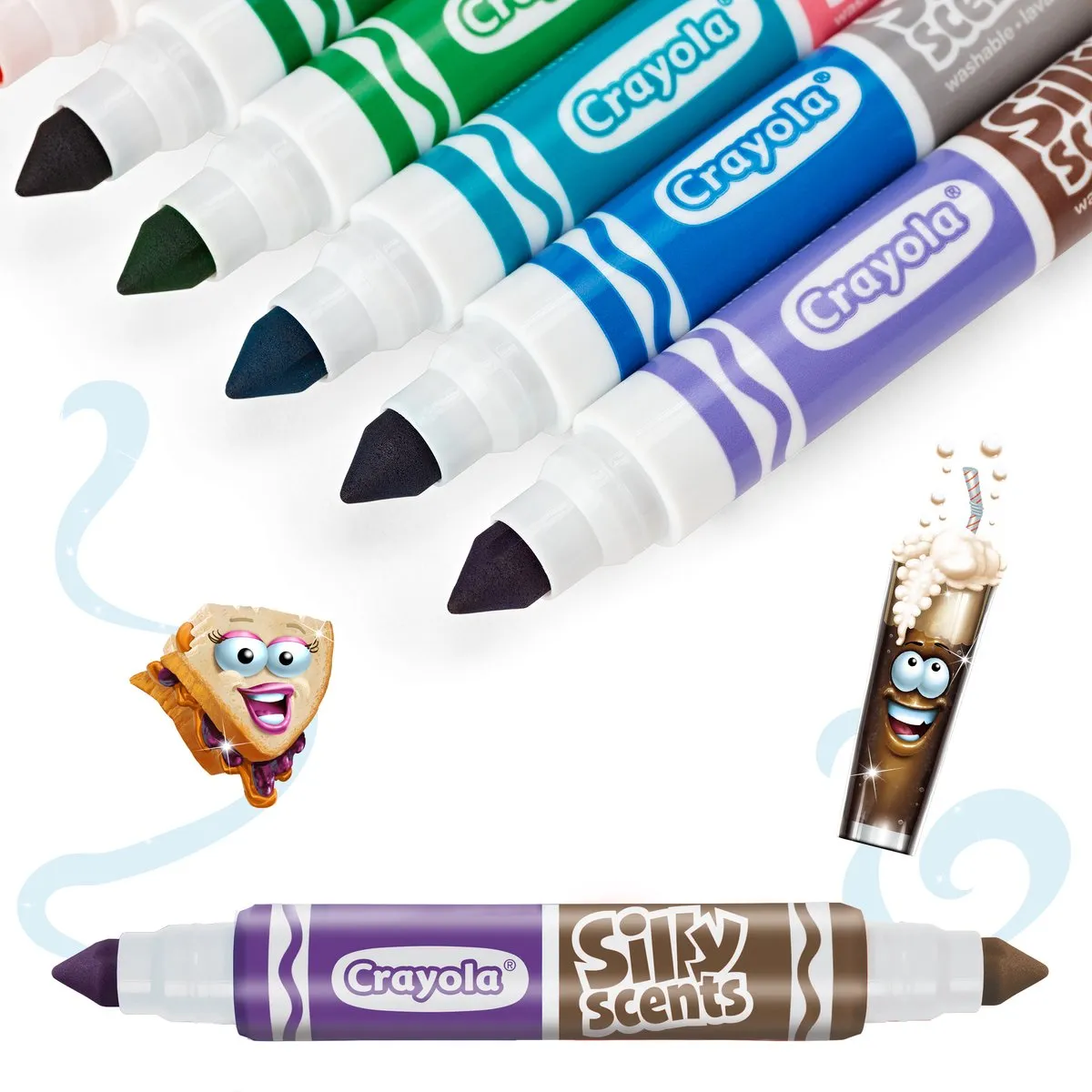 Crayola Silly Scents Viltstiften 20 Kleuren - 10 Stuks