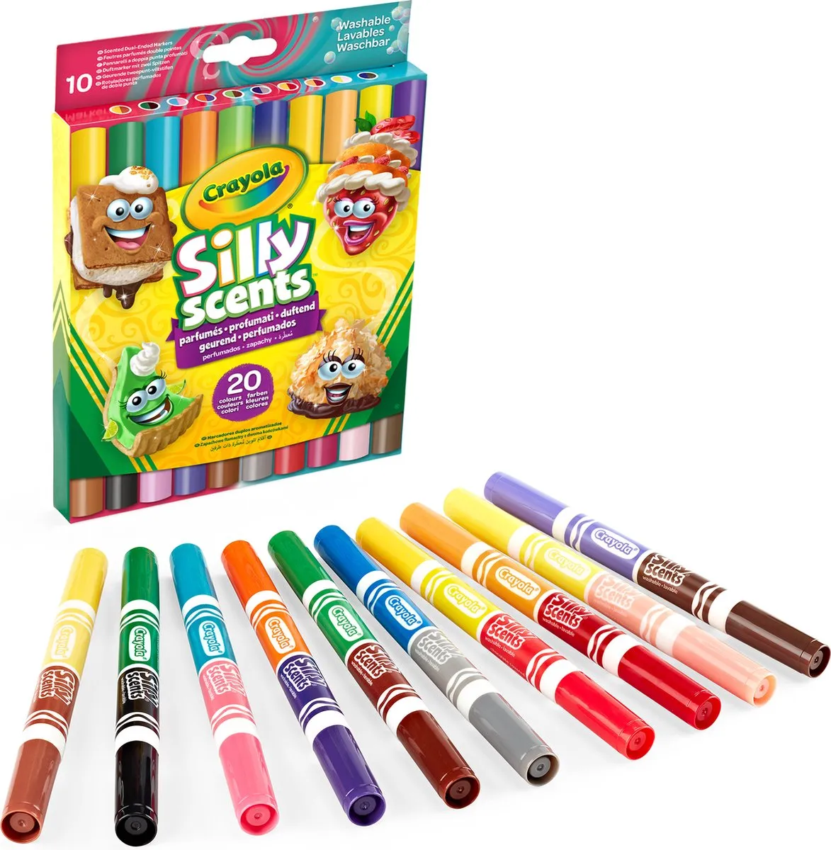 Crayola Silly Scents Viltstiften 20 Kleuren
