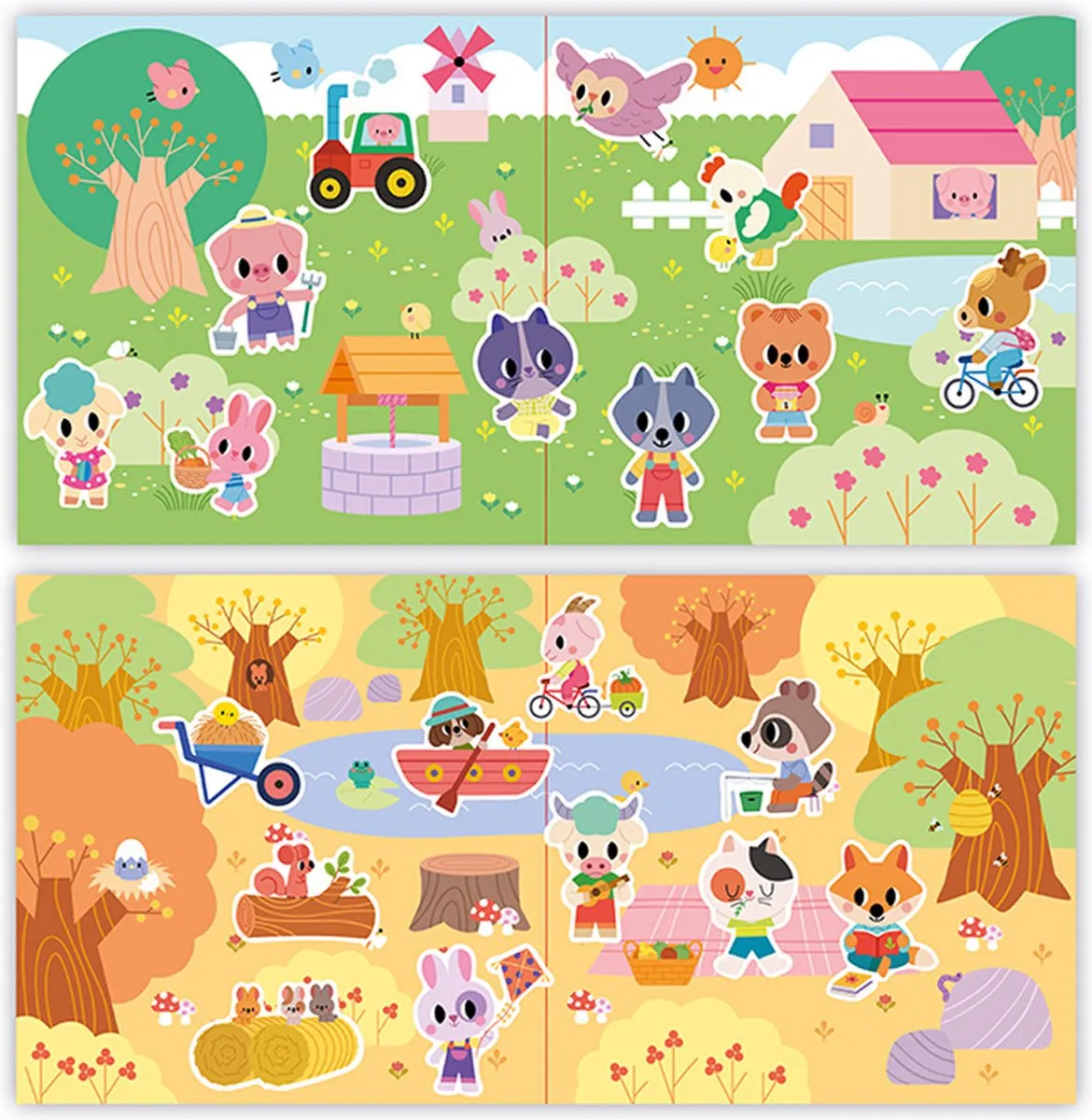 Janod My Arts & Crafts Herbruikbare Stickersset - 22 Stickers Multicolor