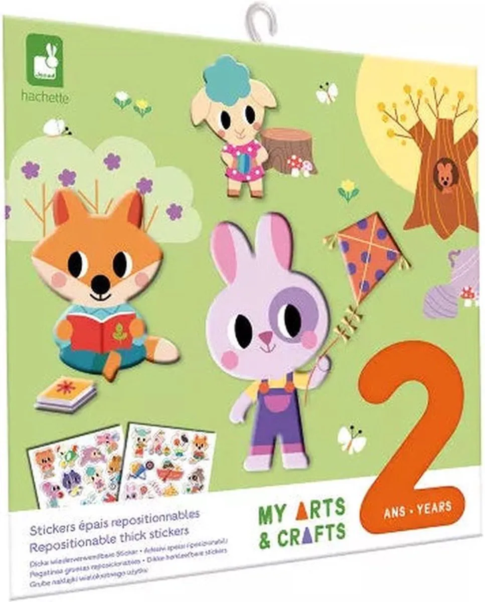 Janod My Arts & Crafts Herbruikbare Stickersset - 22 Stickers Multicolor - afbeelding 6 van 6