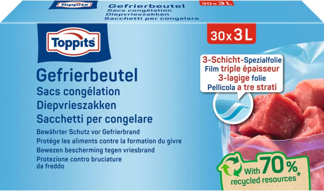 Toppits Diepvrieszakjes 3L