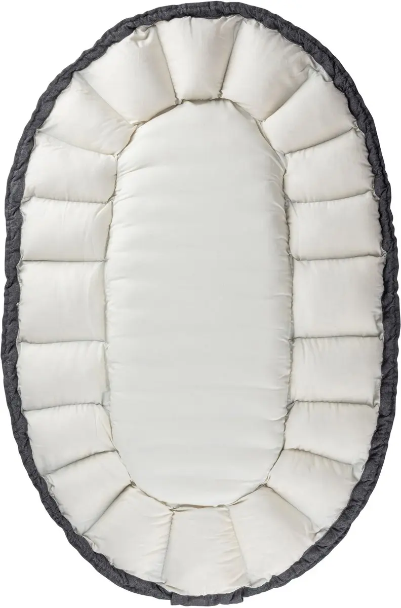 Sebra 3-in-1 Babynest Kap - Dark Grey Melange