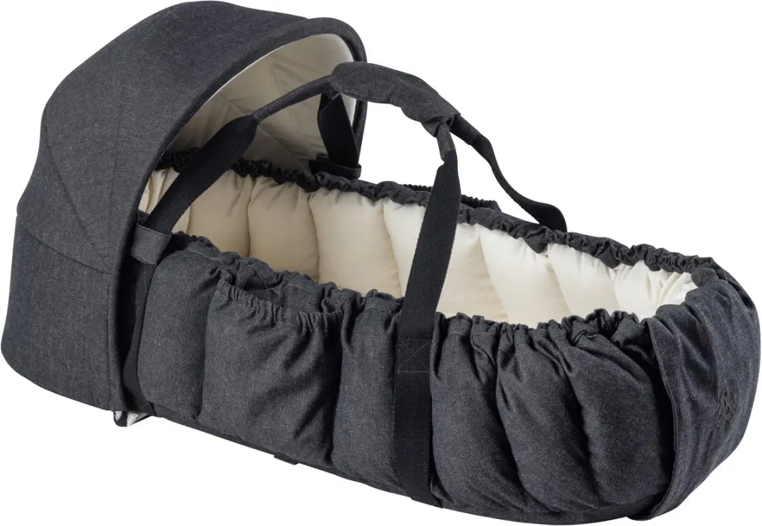 Sebra 3-in-1 Babynest Kap - Dark Grey Melange
