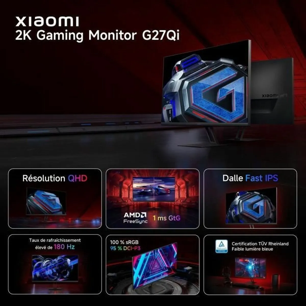 Xiaomi Gaming-Monitor 27" 03230 - Zwart