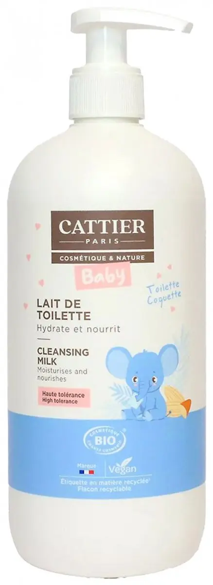 Cattier Baby Bio Reinigingsmelk 500ml