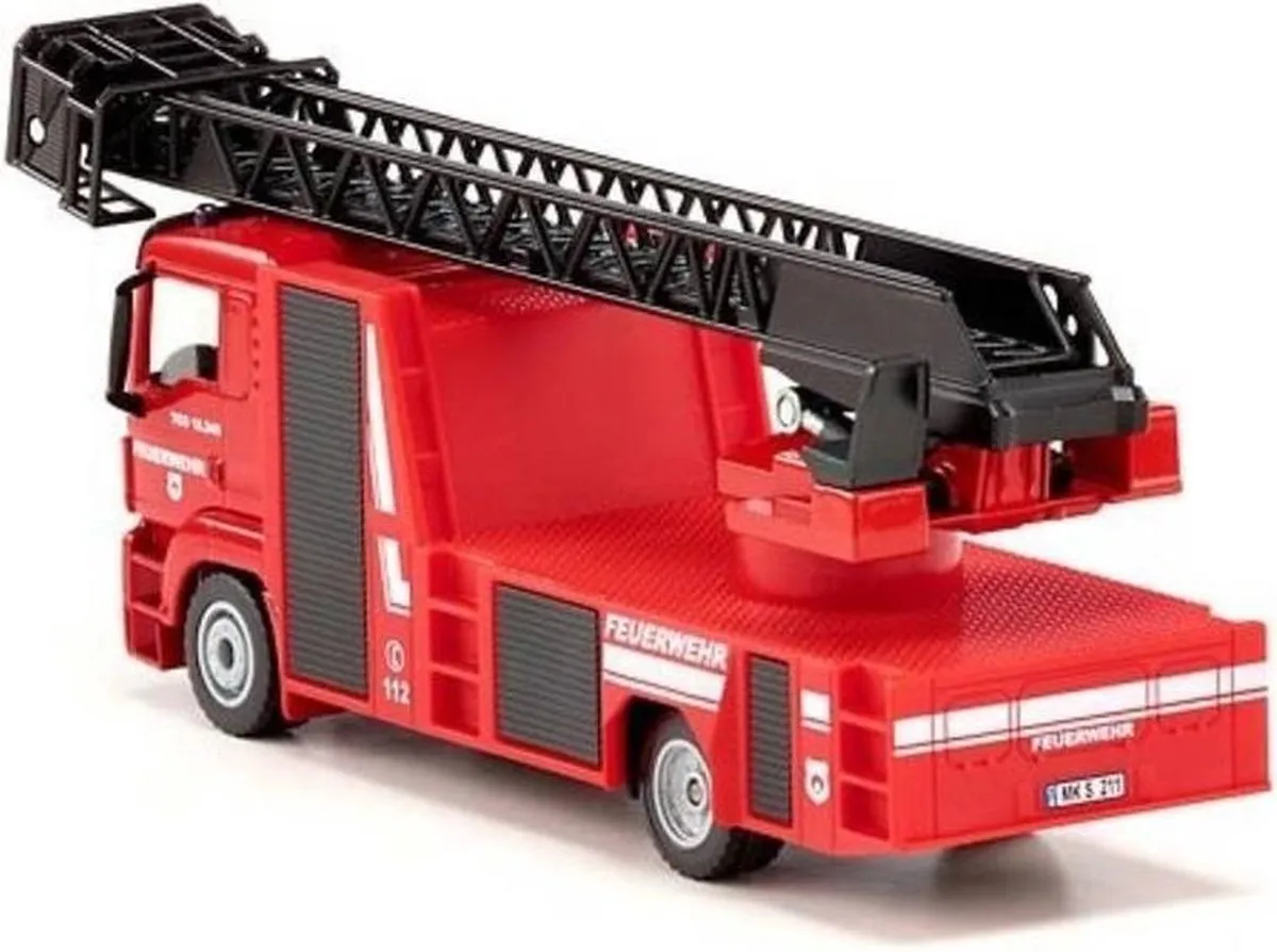 SIKU 2114 Brandweer Draailadder 1:50 - Rood