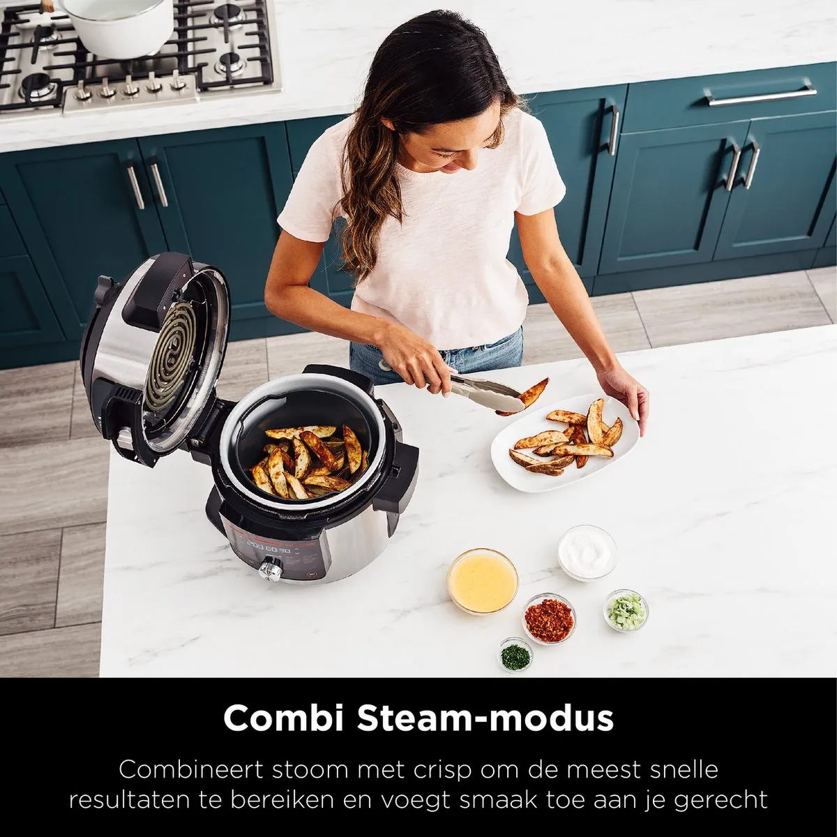 Ninja Foodi OL750EU Multicooker 7,5L - 14 Kookfuncties - Zilver/Zwart - afbeelding 6 van 6