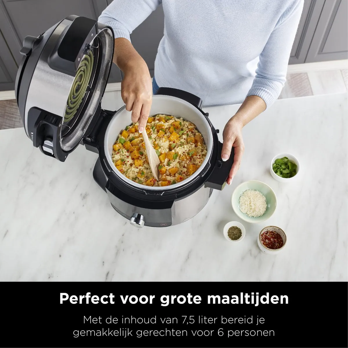Ninja Foodi OL750EU Multicooker 7,5L - 14 Kookfuncties - Zilver/Zwart
