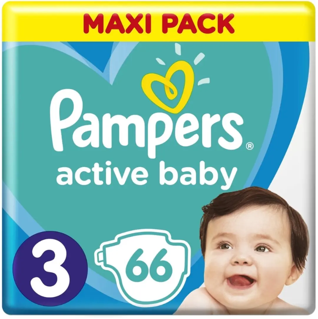 Pampers Active Baby Dry Luiers Maat 3 - 66 Stuks