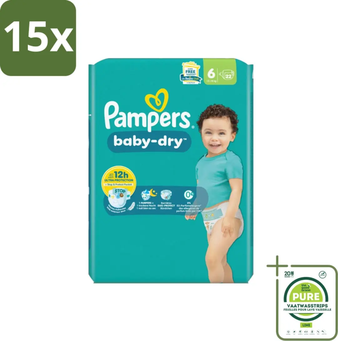 Pampers Baby Dry Maat 6 Luiers