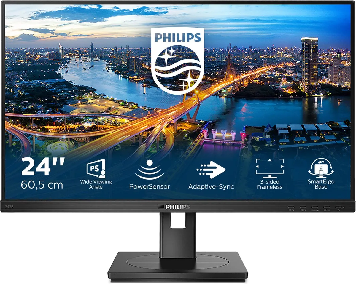 Philips B Line 242B1/00 Monitor 24" - HDMI & DisplayPort
