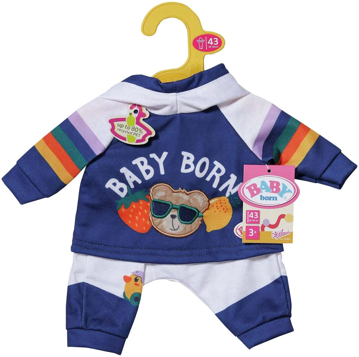Baby Born Joggingpak 43cm - Blauw - 838204
