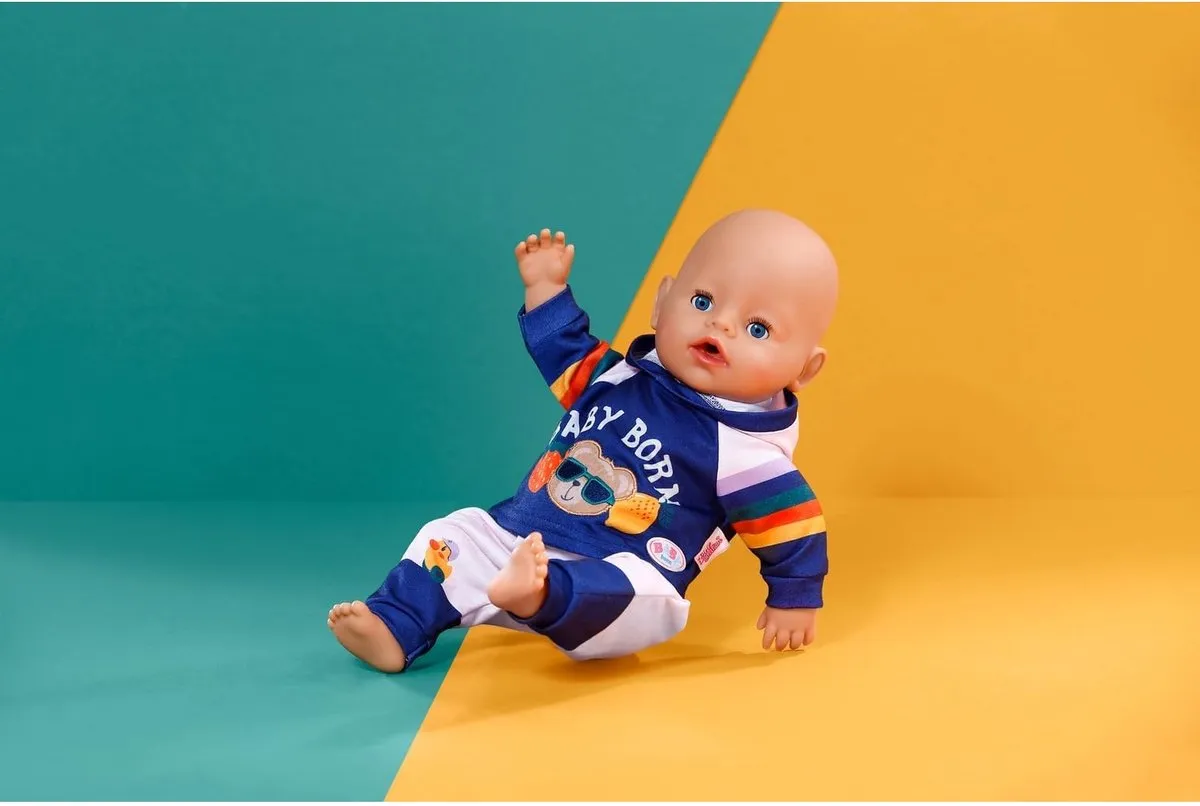 Baby Born Joggingpak 43cm - Blauw - 838204 - afbeelding 6 van 6
