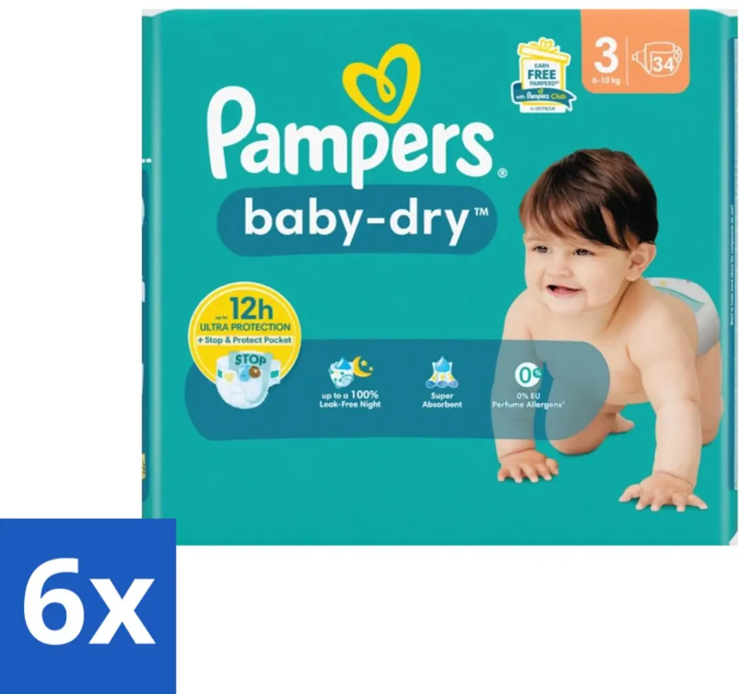 Pampers Baby-Dry Maat 3 Luiers