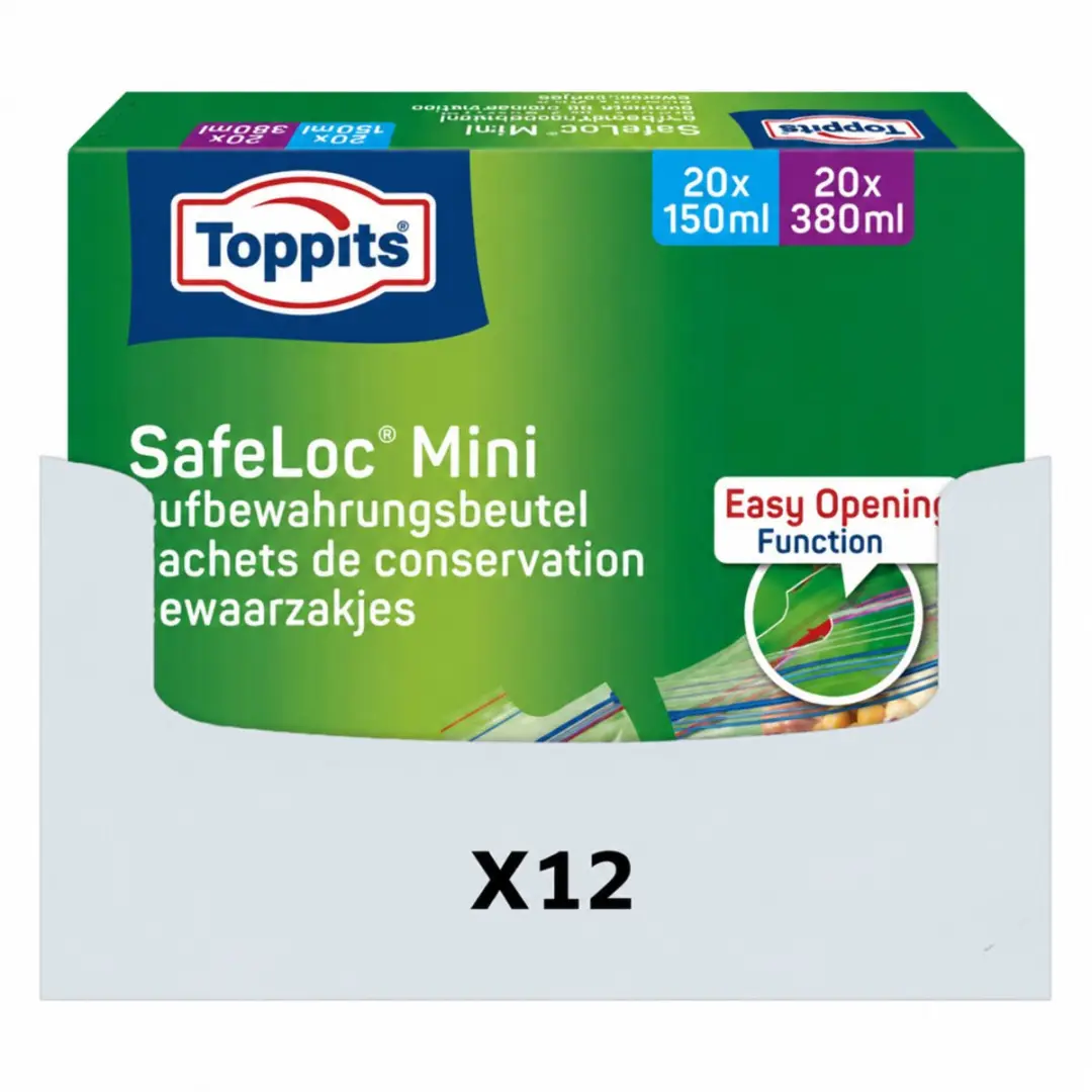 Toppits Safeloc Mini Zip-Zakjes