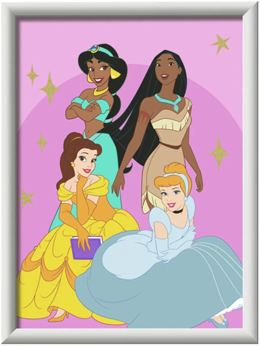 Ravensburger CreArt Disney Princesses Schilderen op nummer - 15 Kleuren - Multicolor