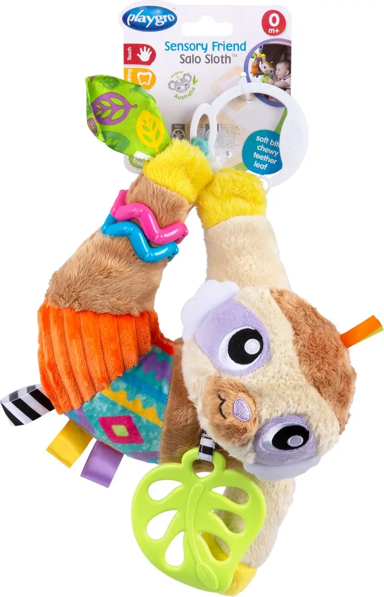 Playgro Luiaard Salo Activiteitenknuffel