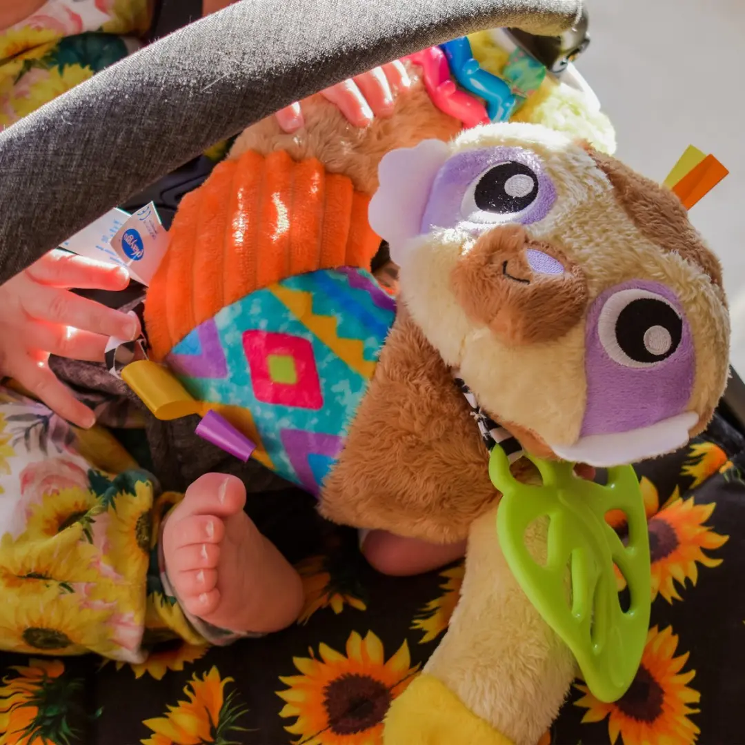 Playgro Luiaard Salo Activiteitenknuffel - Licht bruin