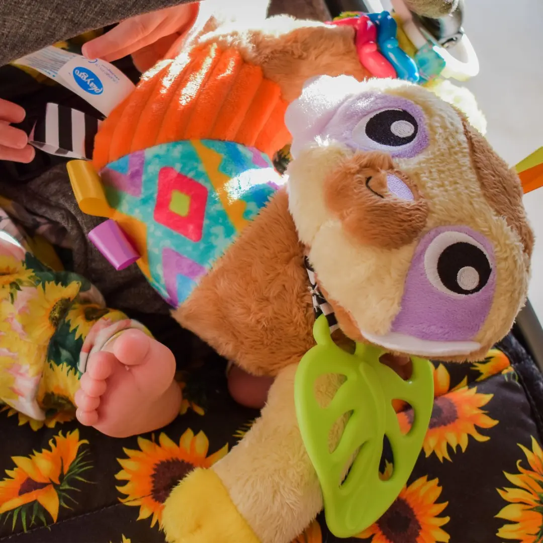 Playgro Luiaard Salo Activiteitenknuffel - Licht bruin