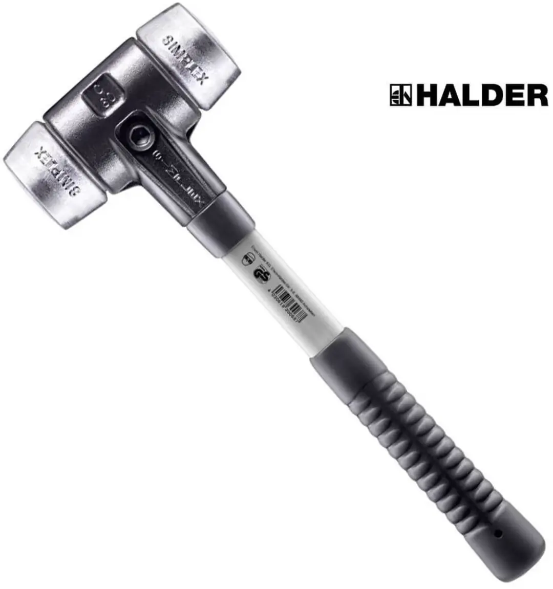 Halder Hamer SIMPLEX, fib.steel. Metaal Ø30