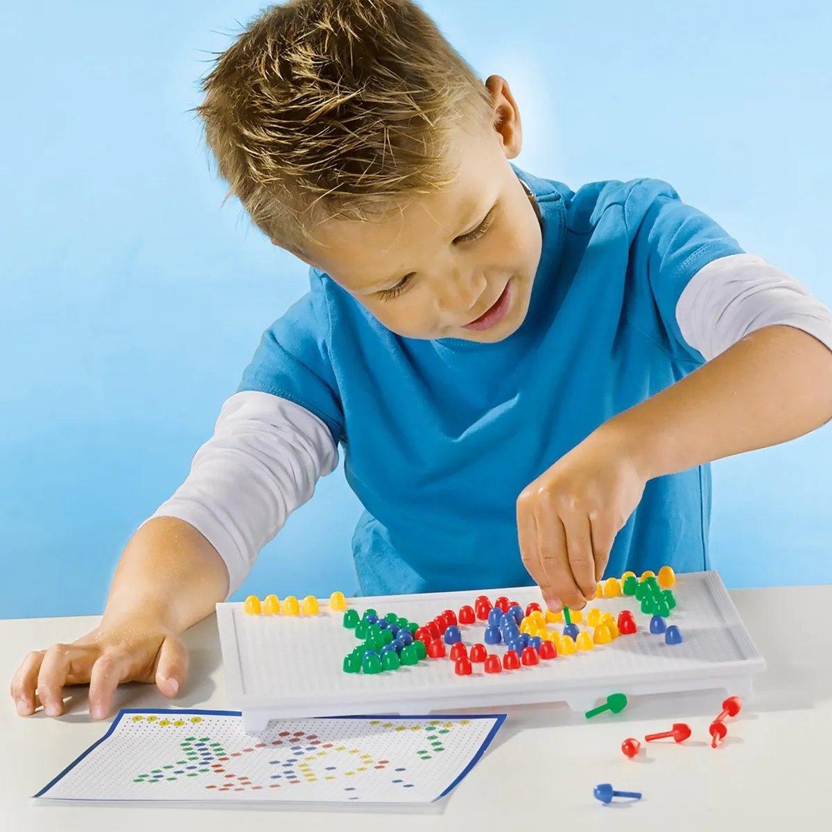 SES Creative Mozaïekbord Montessori Speelgoed - 8 Stuks