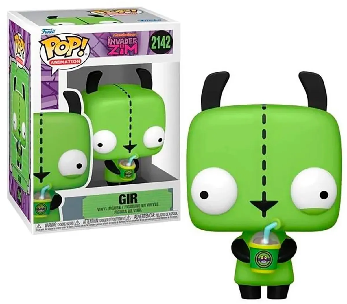 Funko Pop! Animation Invader Zim Gir #2142 - Multicolor