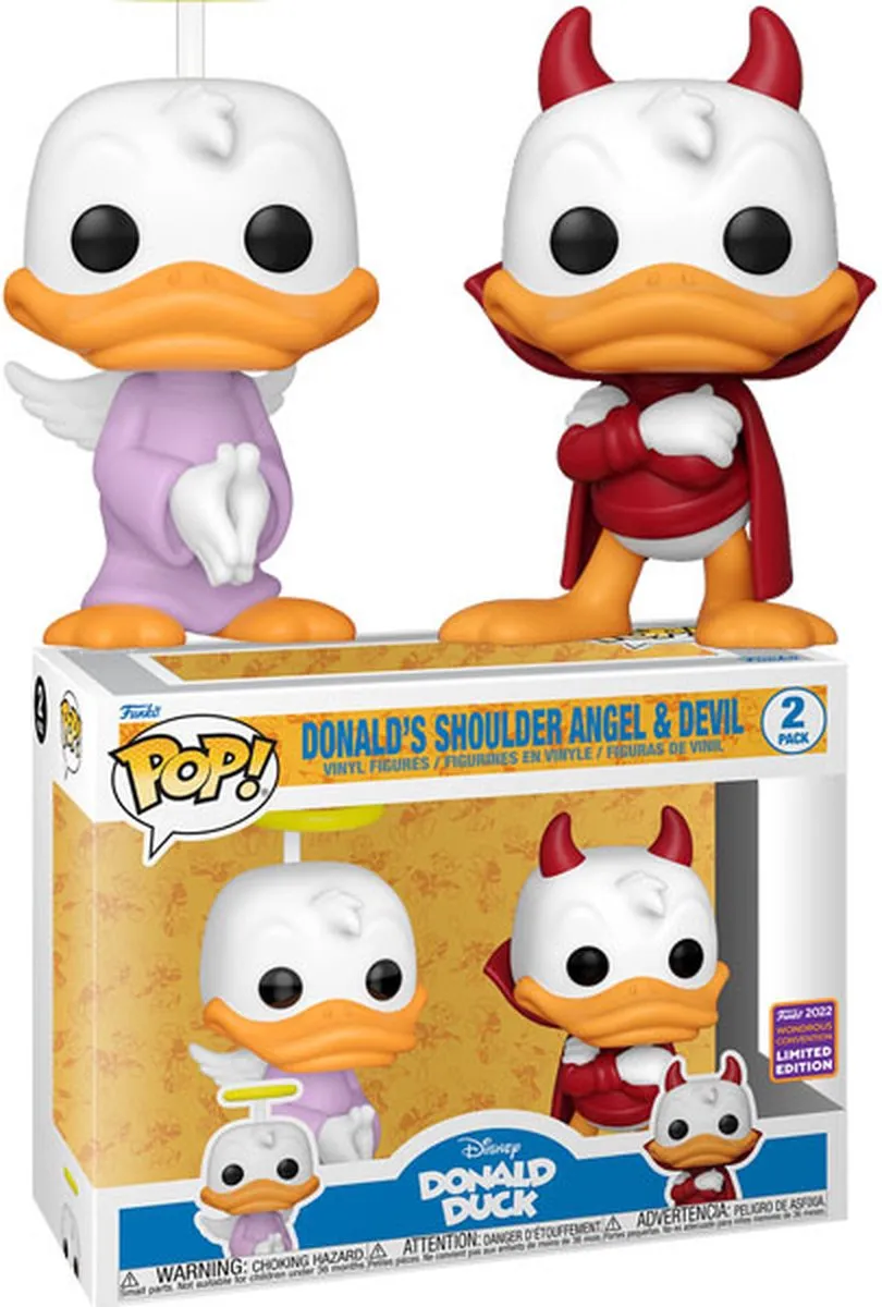 Funko Pop! Disney Donald Duck Shoulder Angel & Devil
