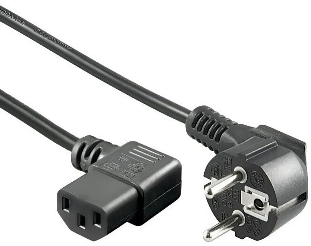 InLine C13 CEE 7/7 Stroomkabel 3x0,75mm² - 1,8m - Zwart