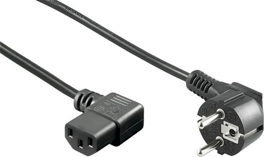 InLine C13 CEE 7/7 Stroomkabel 3x0,75mm² - 1,8m - Zwart